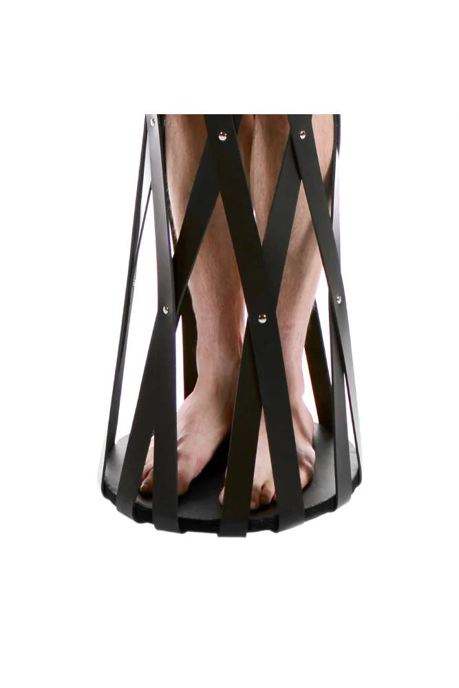 XR Brands - Master Series - Hanging Rubber Strap Cage - Image 4