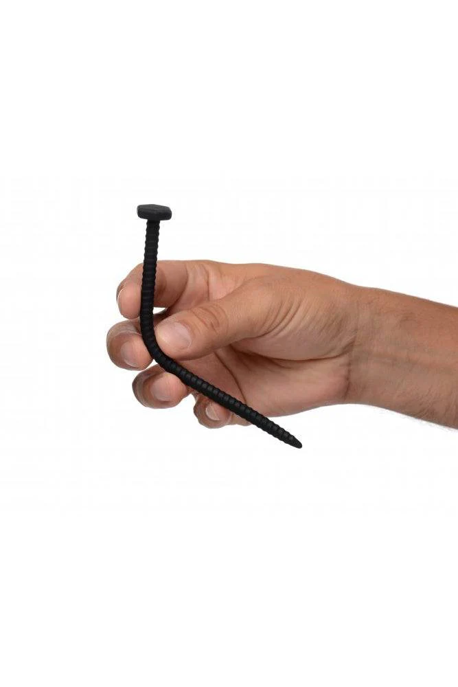 XR Brands - Master Series - Hardware Nail & Screw Silicone Sound - Black - Image 4