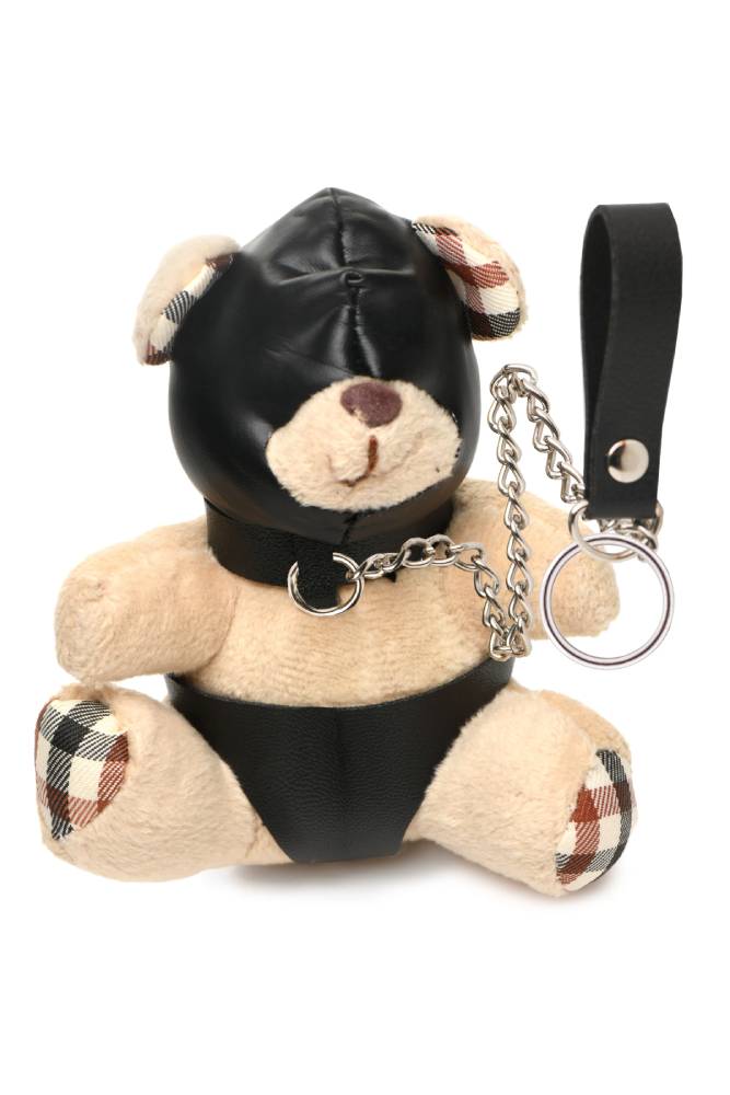 XR Brands - Master Series - Hooded Teddy Bear Keychain - Brown