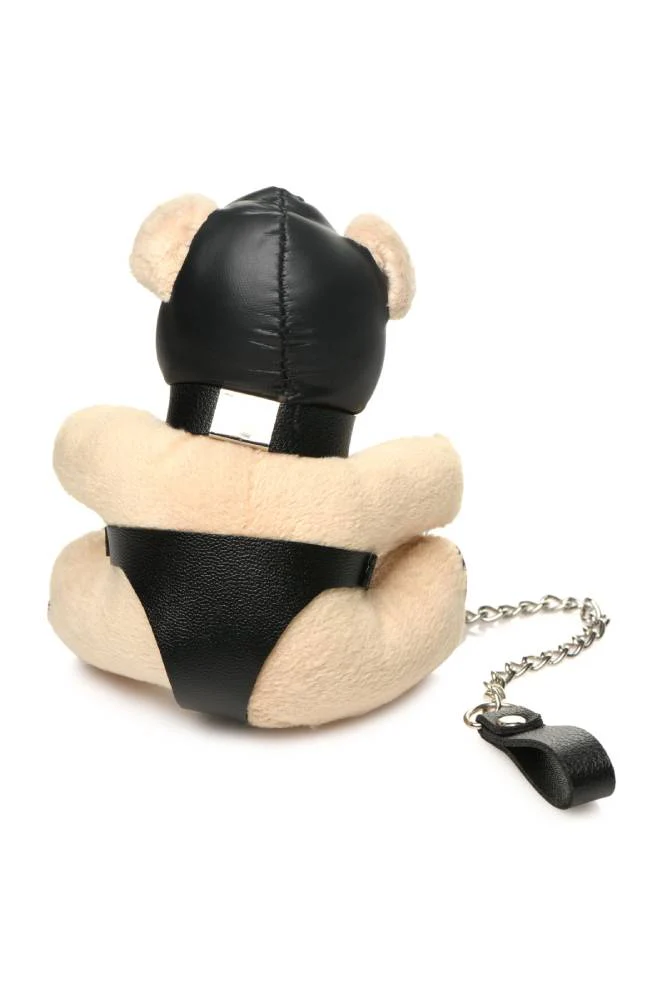 XR Brands - Master Series - Hooded Teddy Bear Keychain - Brown - Image 2