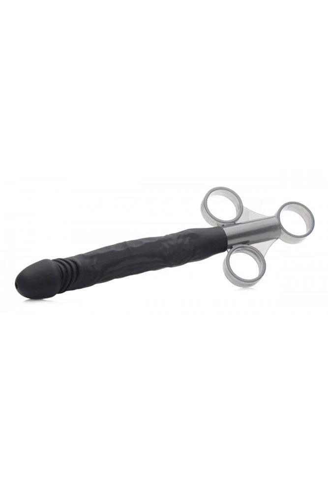 XR Brands - Master Series - Jizz Shooter Silicone Dildo Lube Launcher - Black