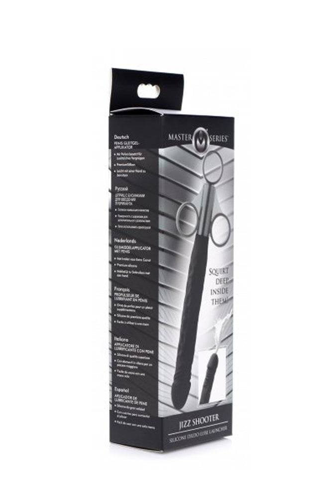 XR Brands - Master Series - Jizz Shooter Silicone Dildo Lube Launcher - Black - Image 2