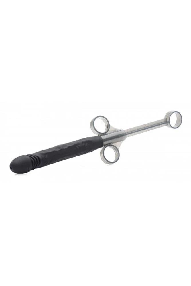 XR Brands - Master Series - Jizz Shooter Silicone Dildo Lube Launcher - Black - Image 4