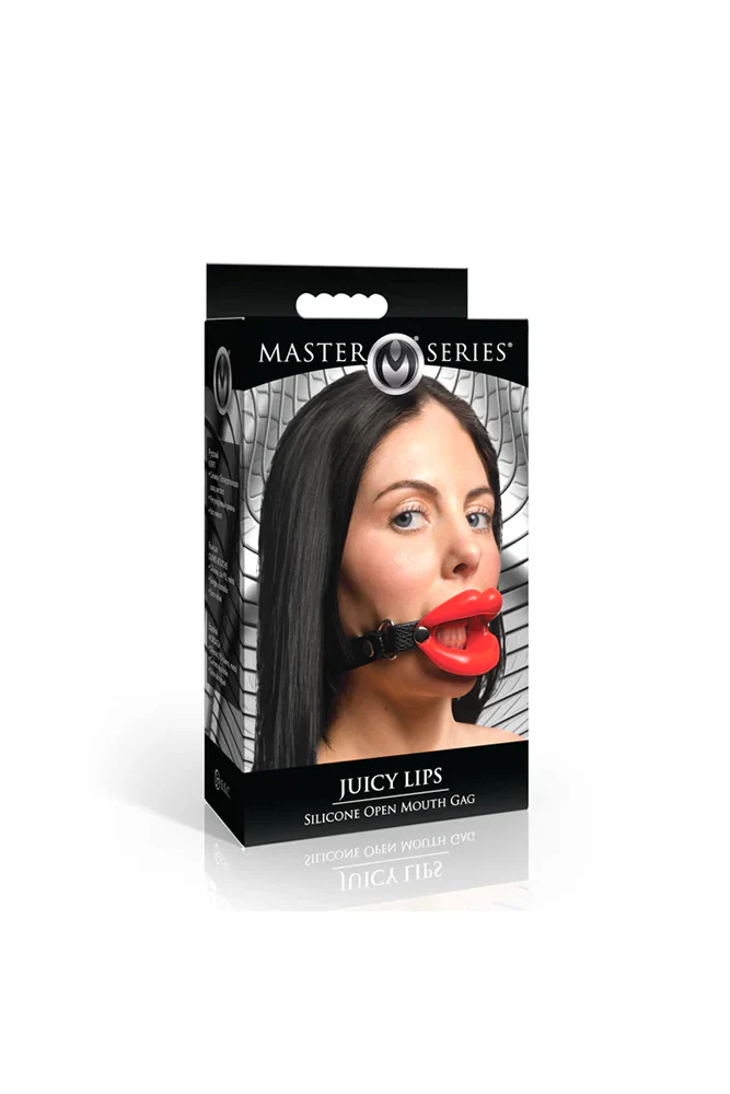 XR Brands - Master Series - Juicy Lips Silicone Open Mouth Gag - Image 11