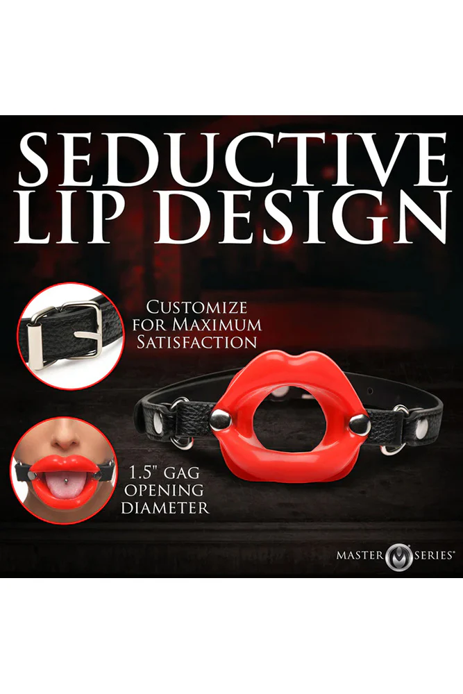 XR Brands - Master Series - Juicy Lips Silicone Open Mouth Gag - Image 6