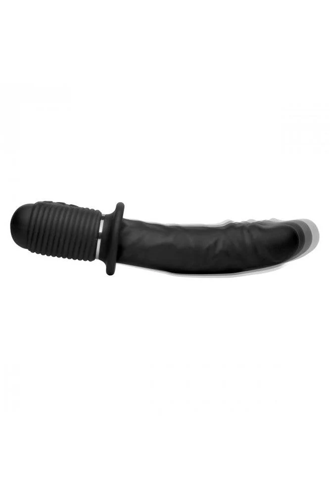 XR Brands - Master Series - Power Pounder Vibrating and Thrusting Silicone Dildo - Image 4