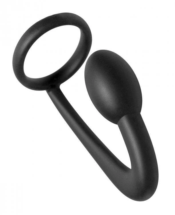 XR Brands - Master Series - Prostatic Play Explorer Silicone Cock Ring and Prostate Plug - Image 2