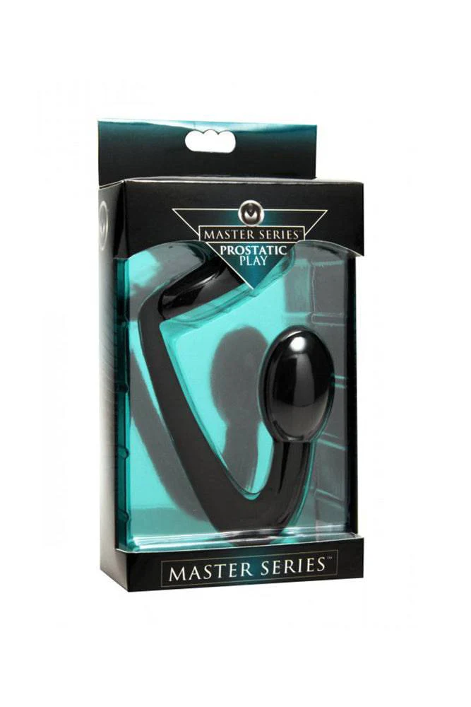 XR Brands - Master Series - Prostatic Play Explorer Silicone Cock Ring and Prostate Plug - Image 3