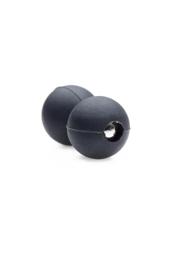 XR Brands - Master Series - Sin Spheres Silicone Magnetic Balls - Black - Image 3