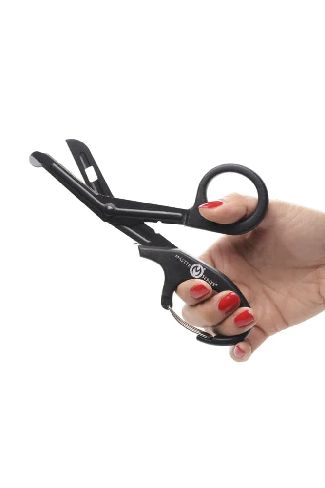 XR Brands - Master Series - Snip - Heavy Duty Bondage Scissors with Clip - Black - Image 4