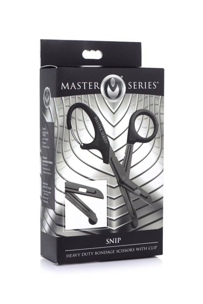 XR Brands - Master Series - Snip - Heavy Duty Bondage Scissors with Clip - Black - Image 5