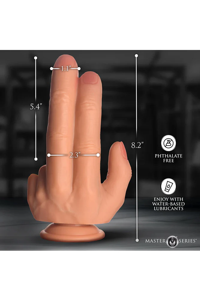 XR Brands - Master Series - The Shocker Silicone Dildo - Image 2