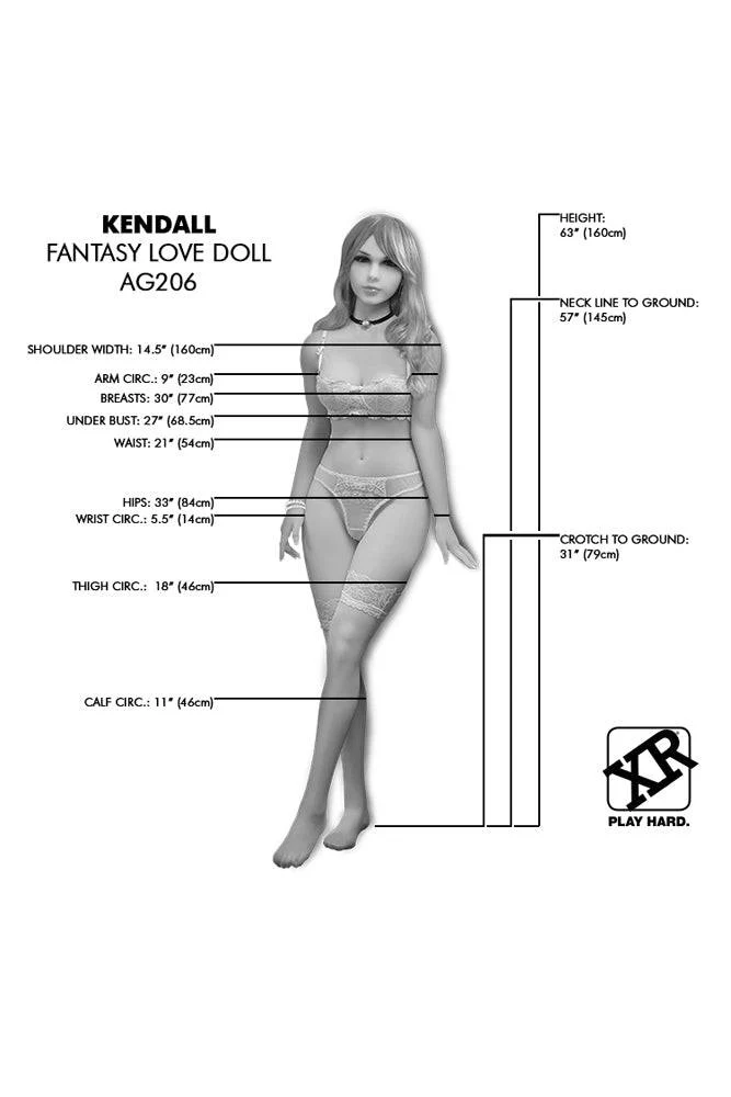 XR Brands - Next Gen - Kendall  - Fantasy Life Size Replica Love Doll - Beige - Image 2