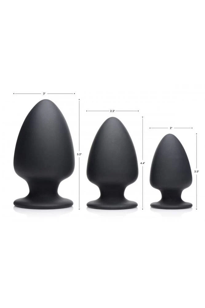 XR Brands - Squeeze-It - Squeezable Silicone Anal Plug - Small - Black - Image 6