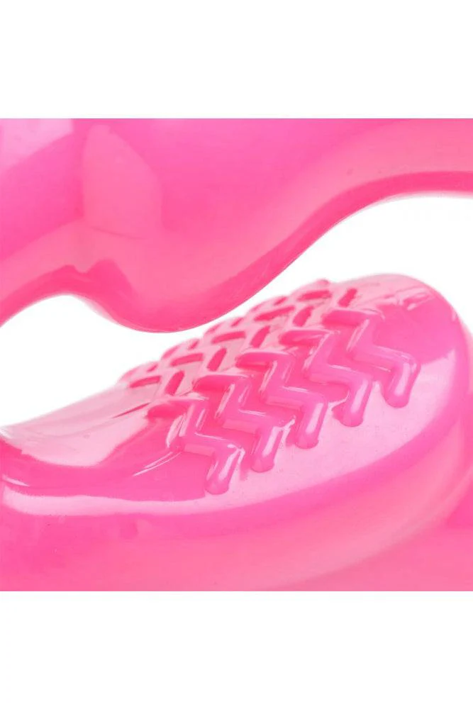 XR Brands - Strap U - 7X Revolver Slim 8 Inch Vibrating Strapless Strap-on - Pink - Image 5