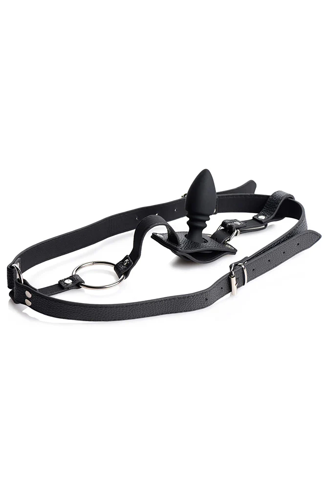 XR Brands - Strict - Cock Ring Harness with Silicone Anal Plug - Image 2