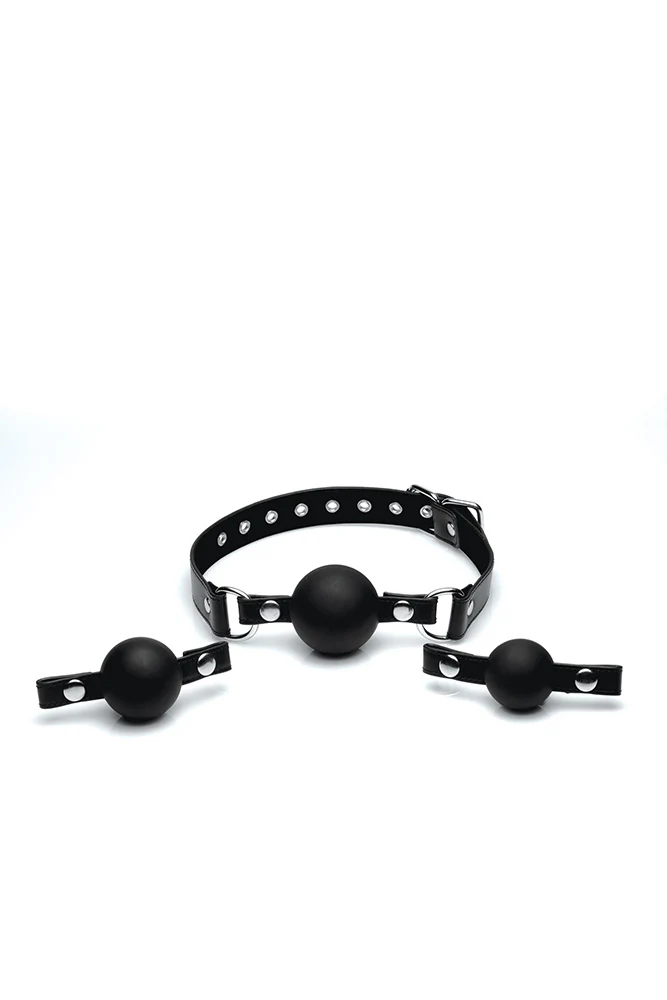 XR Brands - Strict - Interchangeable Silicone Ball Gag Set - Image 5