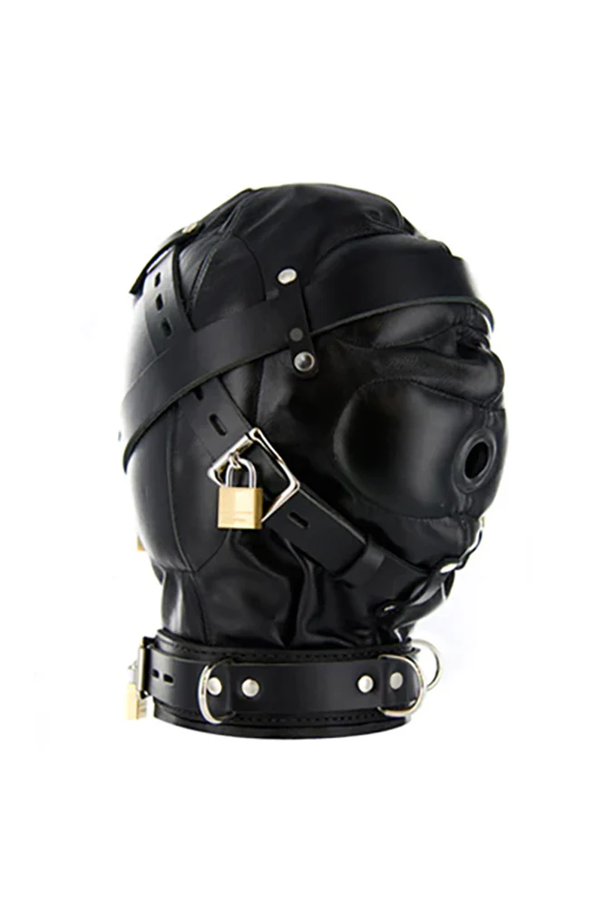 XR Brands - Strict - Leather Sensory Deprivation Hood - Image 2