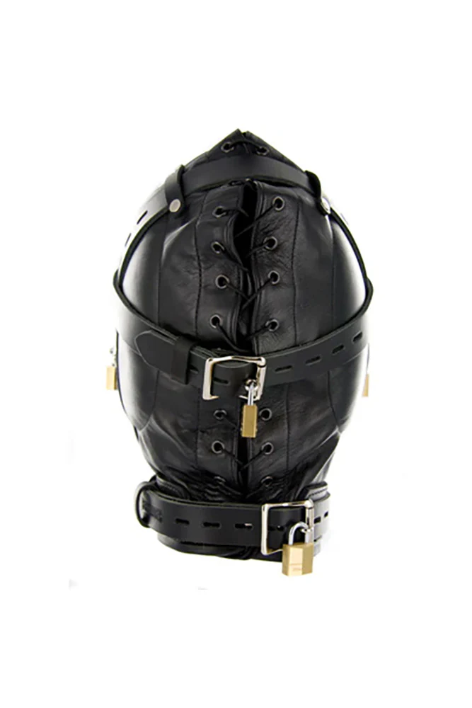 XR Brands - Strict - Leather Sensory Deprivation Hood - Image 4