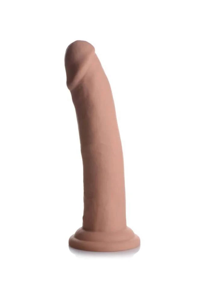 XR Brands - Swell 7X  8.5" Inflatable Vibrating Silicone Dildo - Beige
