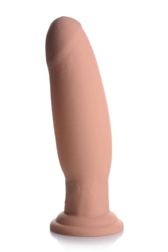 XR Brands - Swell 7X  8.5" Inflatable Vibrating Silicone Dildo - Beige - Image 2