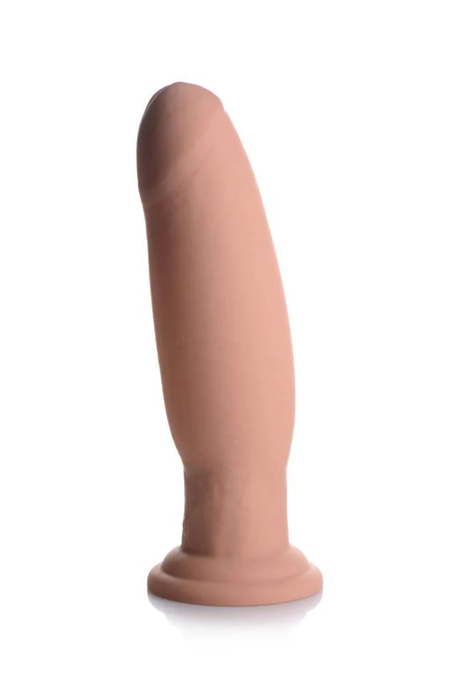 XR Brands - Swell 7X  8.5" Inflatable Vibrating Silicone Dildo - Beige - Image 3