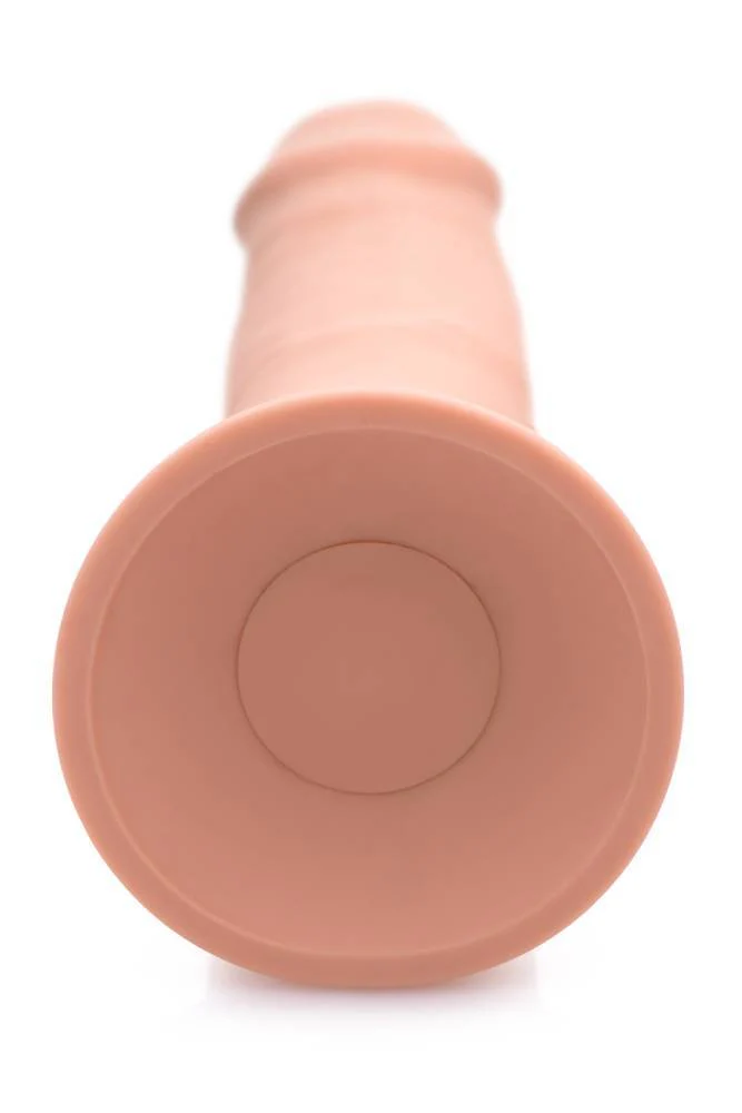 XR Brands - Swell 7X  8.5" Inflatable Vibrating Silicone Dildo - Beige - Image 6