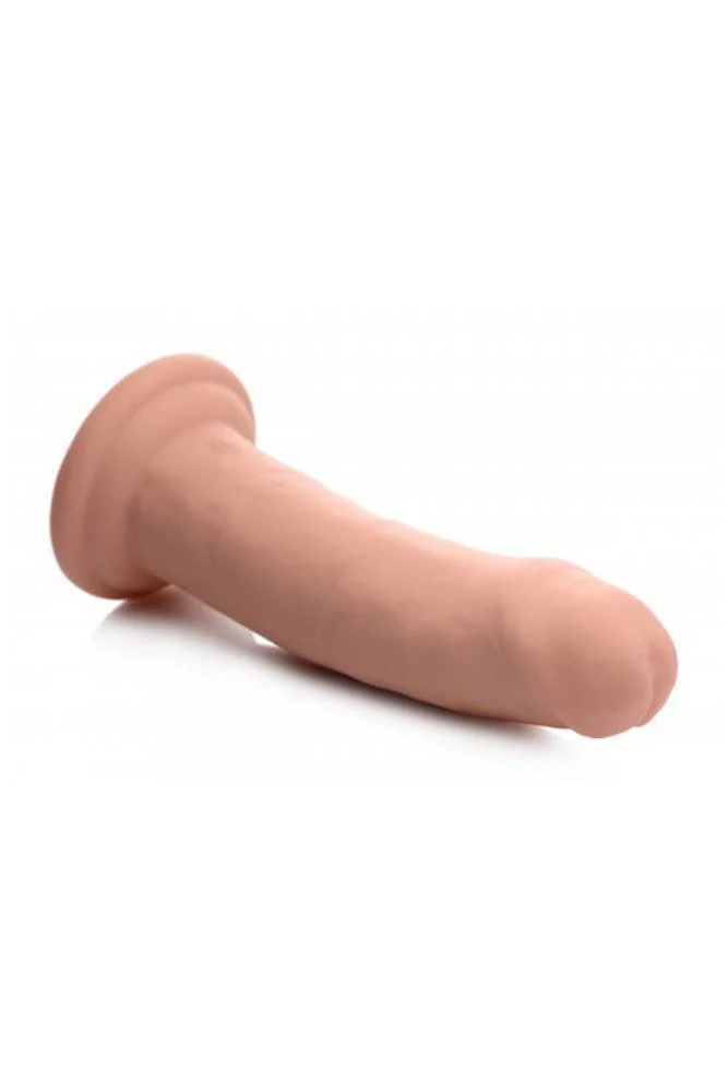 XR Brands - Swell 7X Inflatable Vibrating Silicone Dildo - 7 Inch - Beige - Image 2