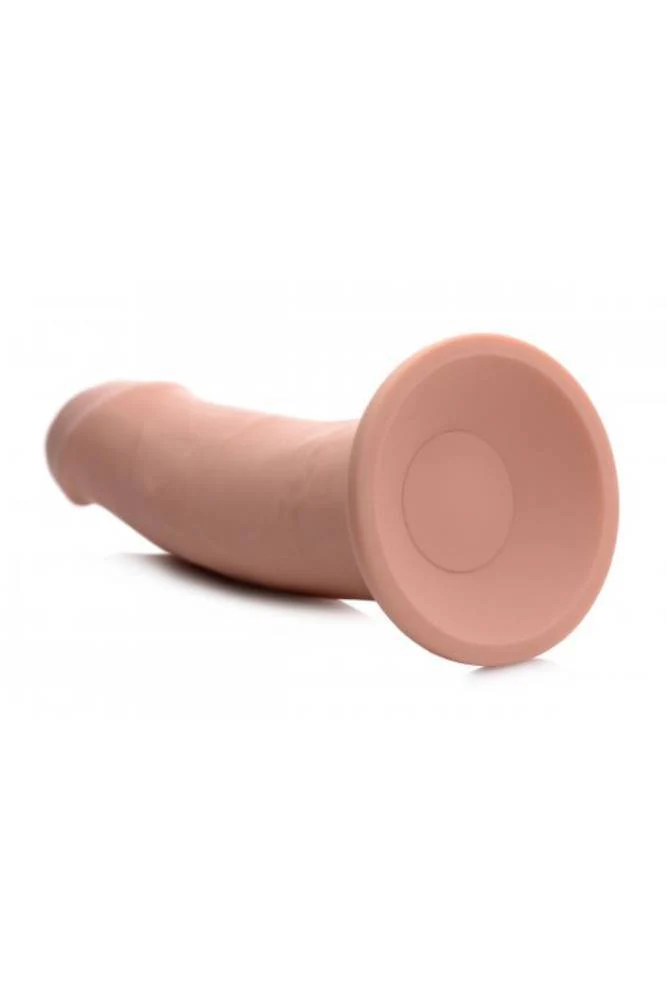 XR Brands - Swell 7X Inflatable Vibrating Silicone Dildo - 7 Inch - Beige - Image 3
