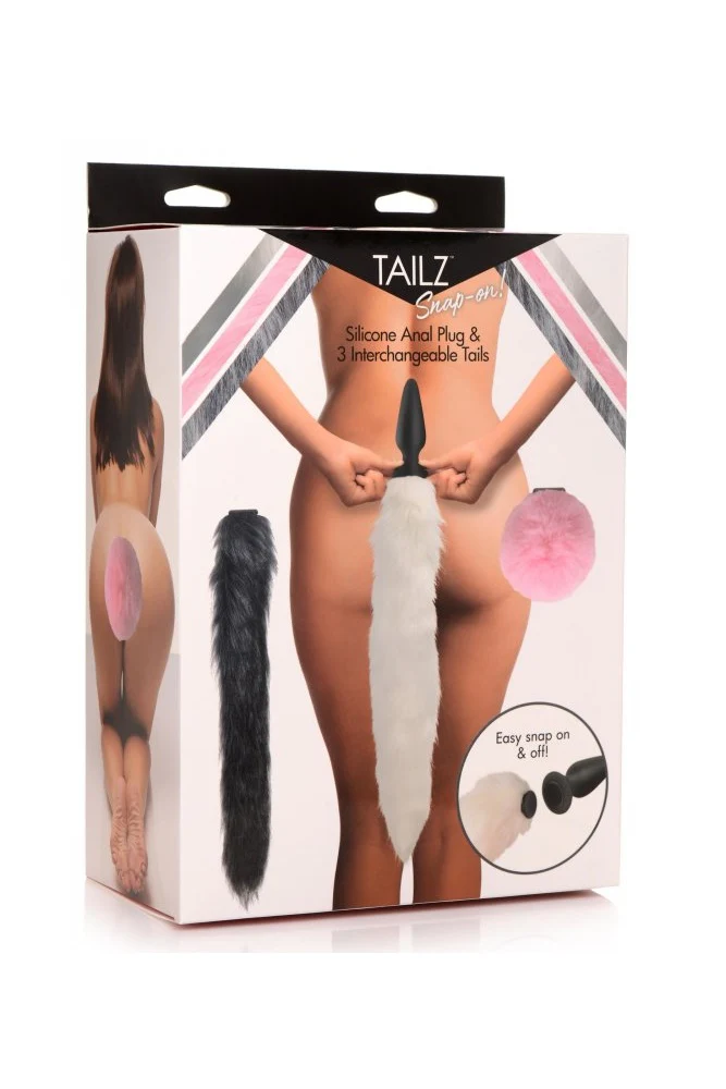 XR Brands - Tailz - Snap-On Silicone Plug with 3 Interchangeable Tails - Image 8