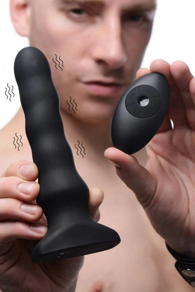 XR Brands - Thunderplugs - Silicone Vibrating & Squirming Butt Plug - Image 2