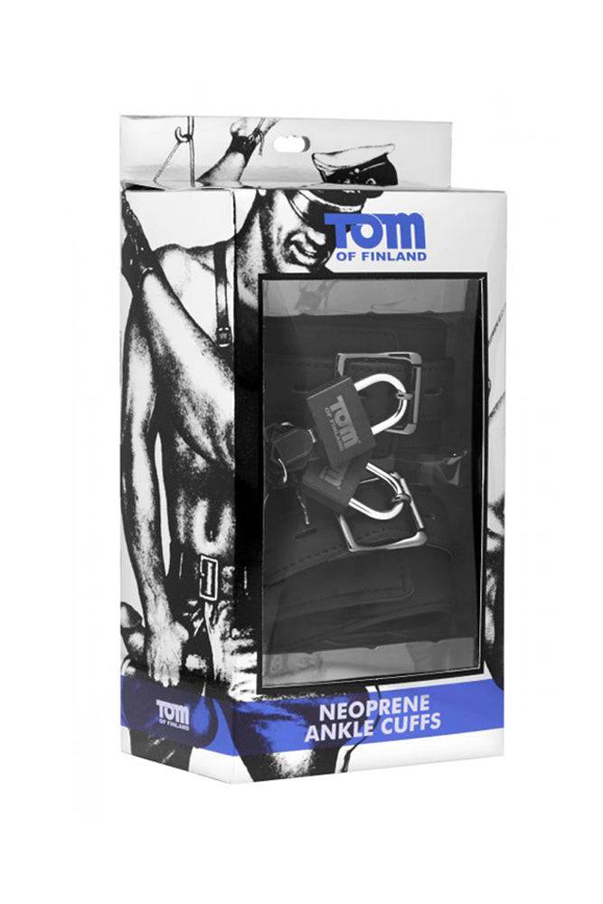 XR Brands - Tom of Finland - Neoprene Ankle Cuffs - Black - Image 2