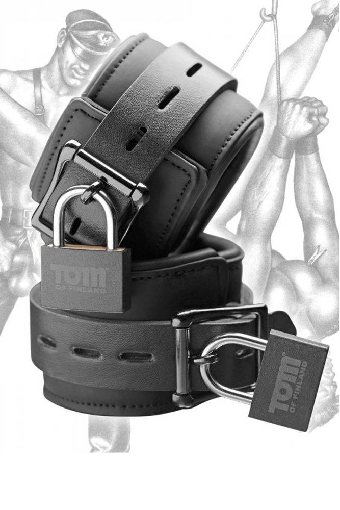 XR Brands - Tom of Finland - Neoprene Ankle Cuffs - Black - Image 3
