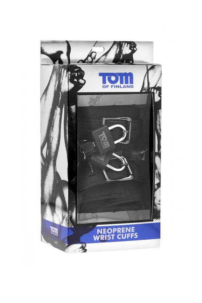 XR Brands - Tom of Finland - Neoprene Wrist Cuffs - Black - Image 3