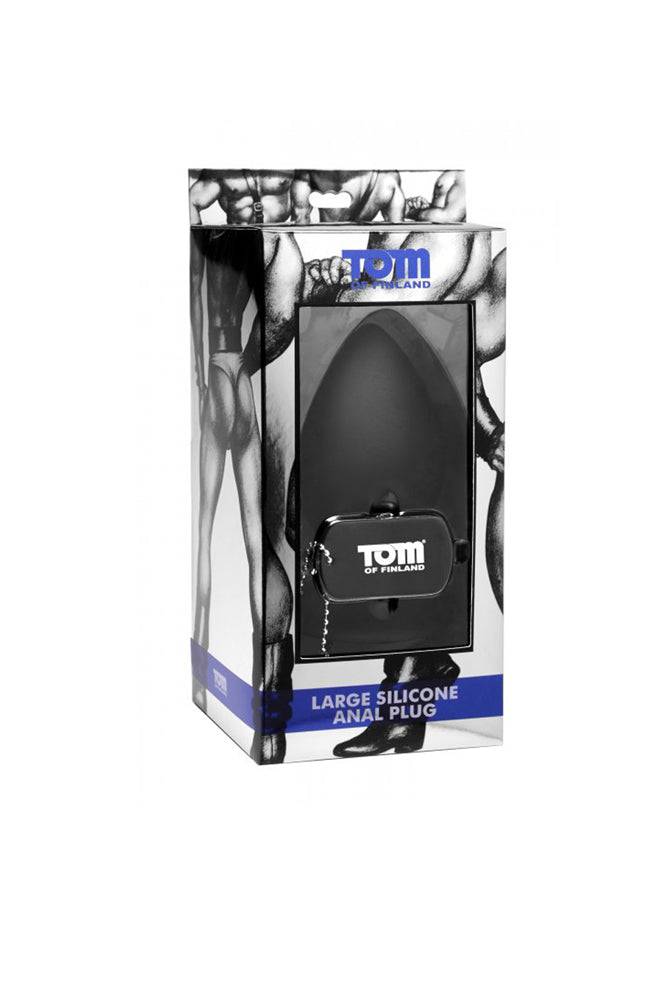 XR Brands - Tom of Finland - Silicone Anal Plug - Large - Black