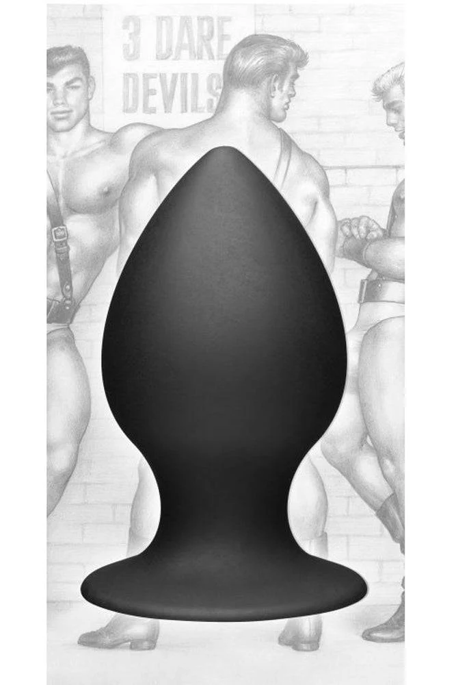 XR Brands - Tom of Finland - Silicone Anal Plug - Large - Black - Image 2