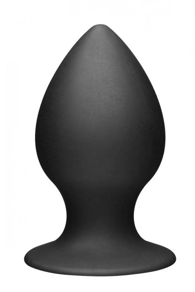 XR Brands - Tom of Finland - Silicone Anal Plug - Large - Black - Image 3