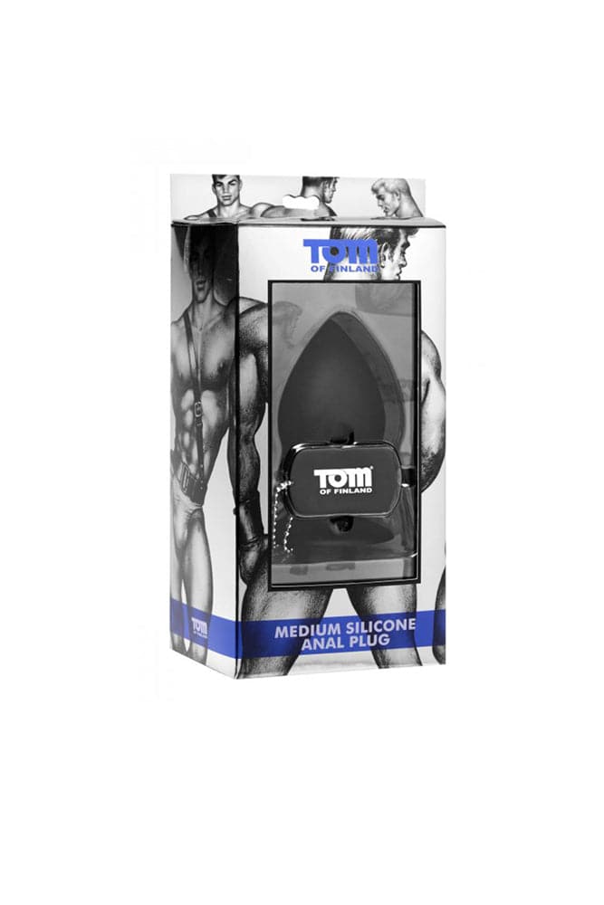XR Brands - Tom of Finland - Silicone Anal Plug - Medium - Black
