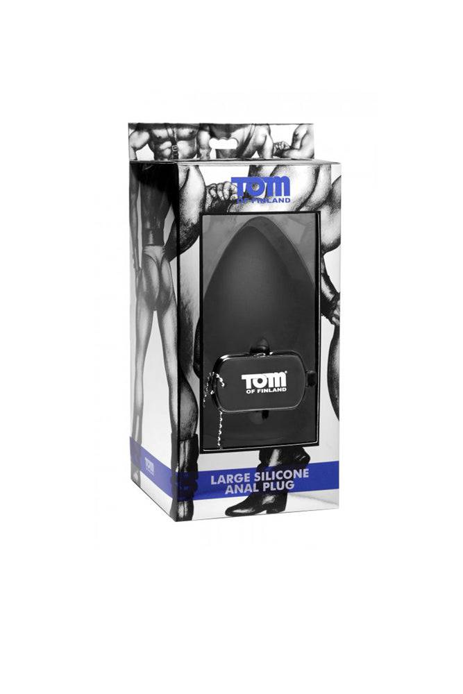 XR Brands - Tom of Finland - Silicone Anal Plug - XL - Black - Image 2