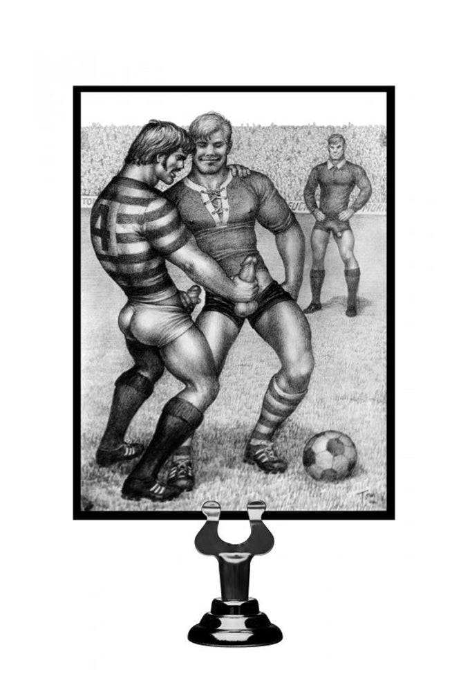 XR Brands - Tom of Finland - Silicone Cock Ring With 3 Weighted Balls - Black - Image 4