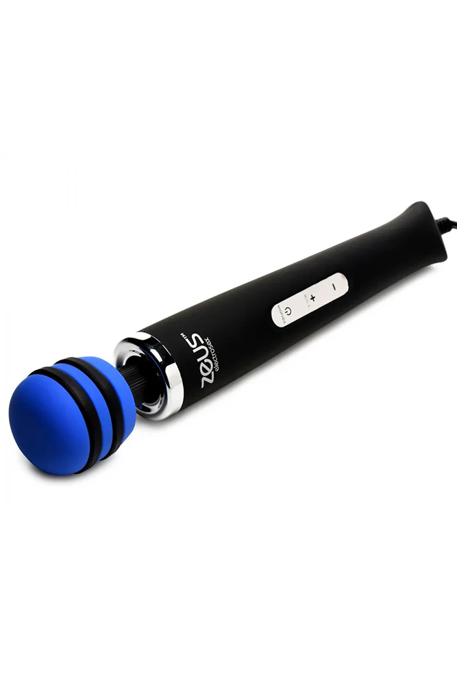 XR Brands - Zeus - E-Stim Vibrating Wand Massager -Black